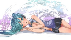 Blush anime girls hatsune miku vocaloid