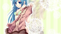 Blush anime girls hatsune miku vocaloid bra underwear panties 