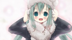 Blush anime girls hatsune miku vocaloid shiro