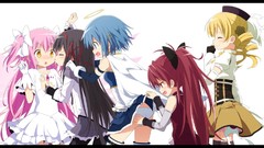 Blush anime girls mahou shoujo madoka magica akemi homura 