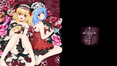 Blush anime girls remilia scarlet touhou animal ears flandre 