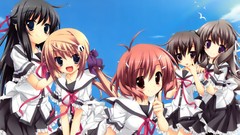 Blush anime girls school uniforms koiiro soramoyou itou mikoto 