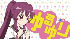 Blush anime girls school uniforms purple hair yuru yuri Sugiura 