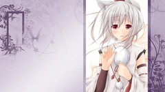 Blush crying white hair