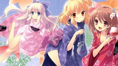 Blush inaba yui flyable heart cleavage yukata Japanese clothes 