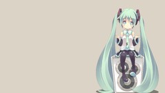 Blush long hair anime girls hatsune miku vocaloid twintails 