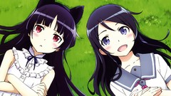 Blush long hair anime girls seifuku gokou ruri ore no imouto ga 