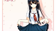 Blush long hair brunettes school uniforms seifuku dmyo kimikiss 