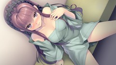 Blush long hair pink eyes anime girls Tokeijikake no Ley Line 