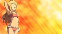 Blush long hair yuru yuri bikini vectors swimsuits Toshinou 