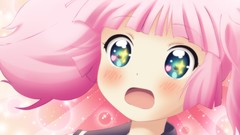 Blush pink hair anime girls yuru yuri Yoshikawa Chinatsu