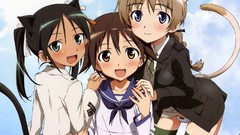 Blush school uniforms nekomimi animal ears strike witches 