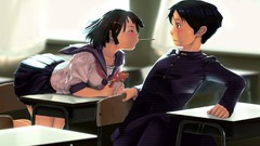 Blush seifuku pocky soft shading