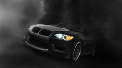 BMW black dark cars