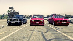 BMW E30 BMW vehicle Car BMW 3 Series frontal view black cars