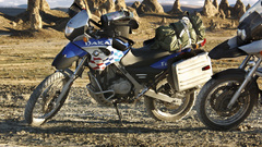 BMW motorcycle National Dakar pinnacles trona