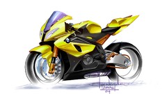 BMW Motorsports concept art motorbikes