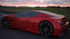 BMW red cars concept