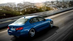 BMW roads cityscapes blue cars