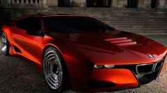 BMW sports cars concept art concept cars futuristic orange cars 