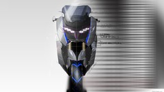 BMW studio concept art motorbikes