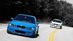 BMW traffic streets bmw e46 m3 BMW E30 selective coloring blue 