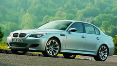 BMW Trees cars roads