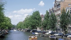 Boats Amsterdam Europe architecture canal rivers cityscapes The 