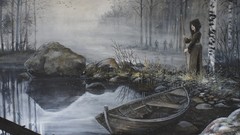 Boats lakes forests mythology The Kalevala