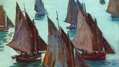 Boats paintings impressionism Claude Monet
