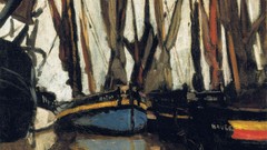 Boats Sailboats paintings impressionism Claude Monet