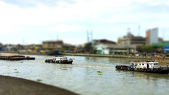 Boats tilt-shift Manila