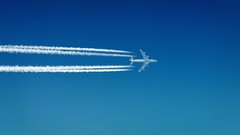 Boeing 747 skyscapes contrails Iberia