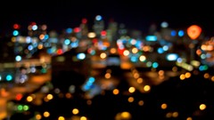 Bokeh blurred cities