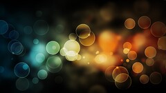 bokeh bubbles abstract colorful lights digital art