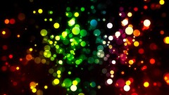 bokeh colorful digital art abstract shapes Digital Glowing