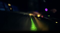 bokeh lights mixing consoles dark Green audio-technica