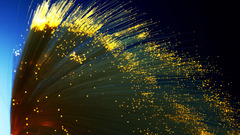 Bokeh optical fiber lights