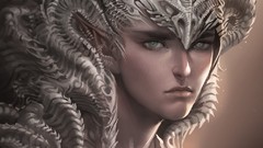 Bones skulls artwork sakimichan