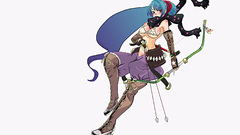 Boobs Archers blue hair