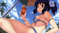 Boobs bikini panties blue