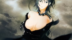 Boobs black Anime anime