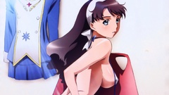 Boobs blue eyes anime