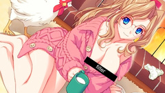 Boobs blue eyes glasses