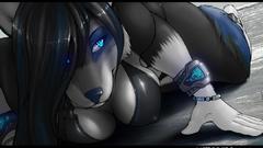 Boobs blue eyes husky