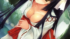 Boobs cleavage wet long