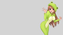 Boobs cosplay tears red