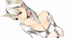 Boobs dress blue eyes