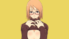 Boobs ecchi glasses meganekko