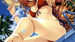 Boobs feet nekomimi animal